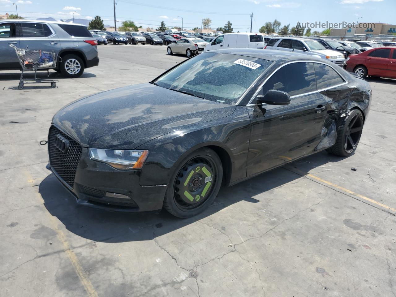 2014 Audi A5 Premium Black vin: WAUCFAFR8EA028022