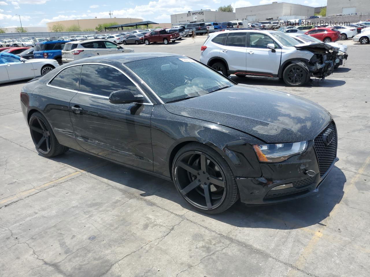 2014 Audi A5 Premium Black vin: WAUCFAFR8EA028022