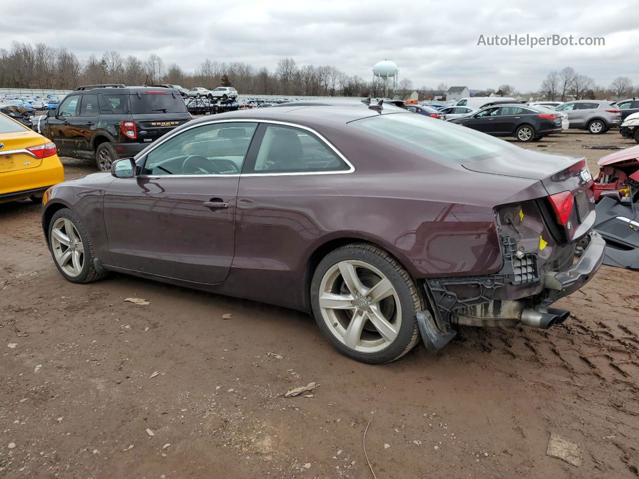 2014 Audi A5 Premium Purple vin: WAUCFAFR8EA041708