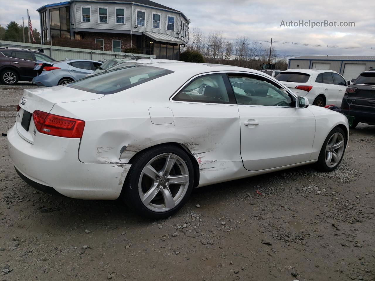 2014 Audi A5 Premium White vin: WAUCFAFRXEA059935