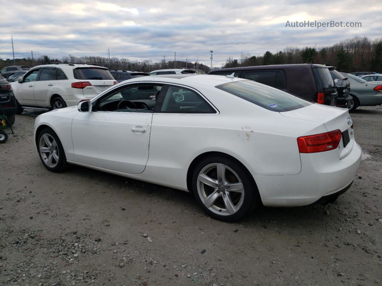 2014 Audi A5 Premium White vin: WAUCFAFRXEA059935