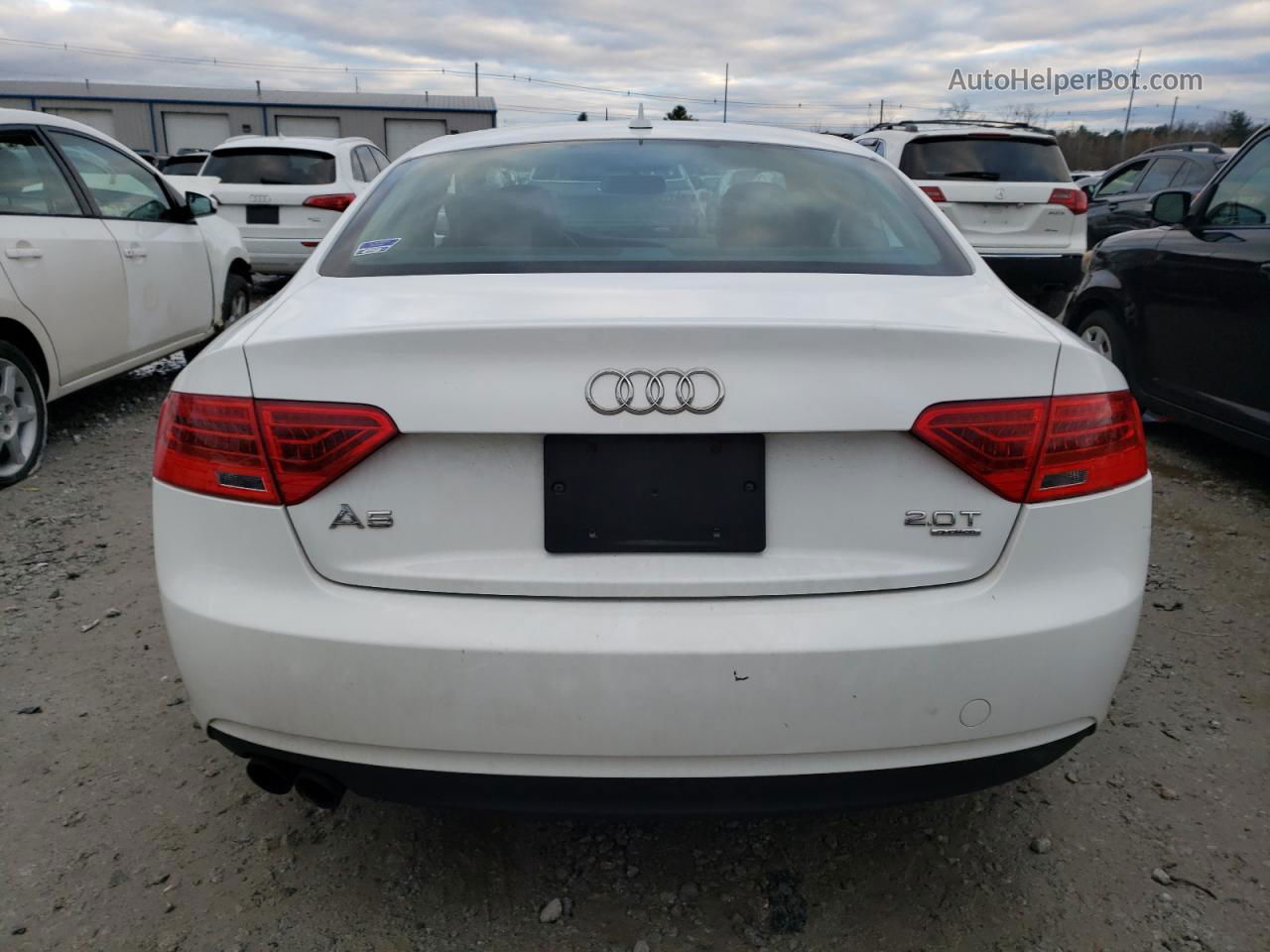 2014 Audi A5 Premium White vin: WAUCFAFRXEA059935