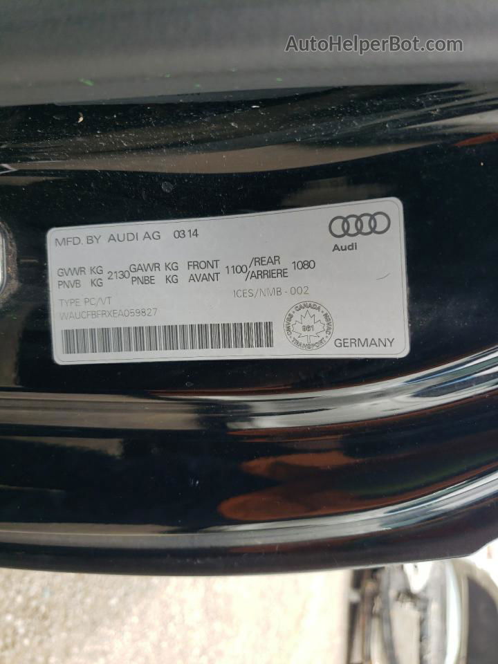 2014 Audi A5 Premium Black vin: WAUCFBFRXEA059827