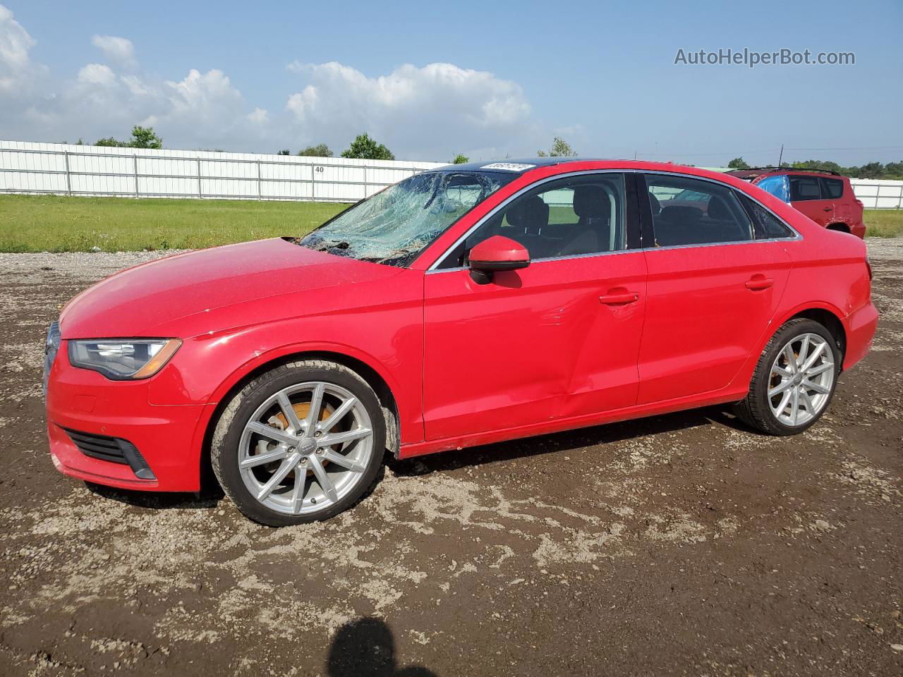 2015 Audi A3 Premium Plus Красный vin: WAUCJGFF9F1048076