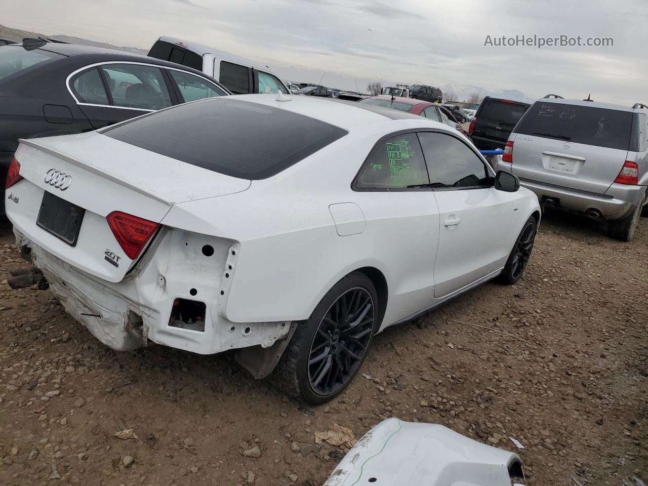 2017 Audi A5 Sport White vin: WAUD2AFR9HA001707