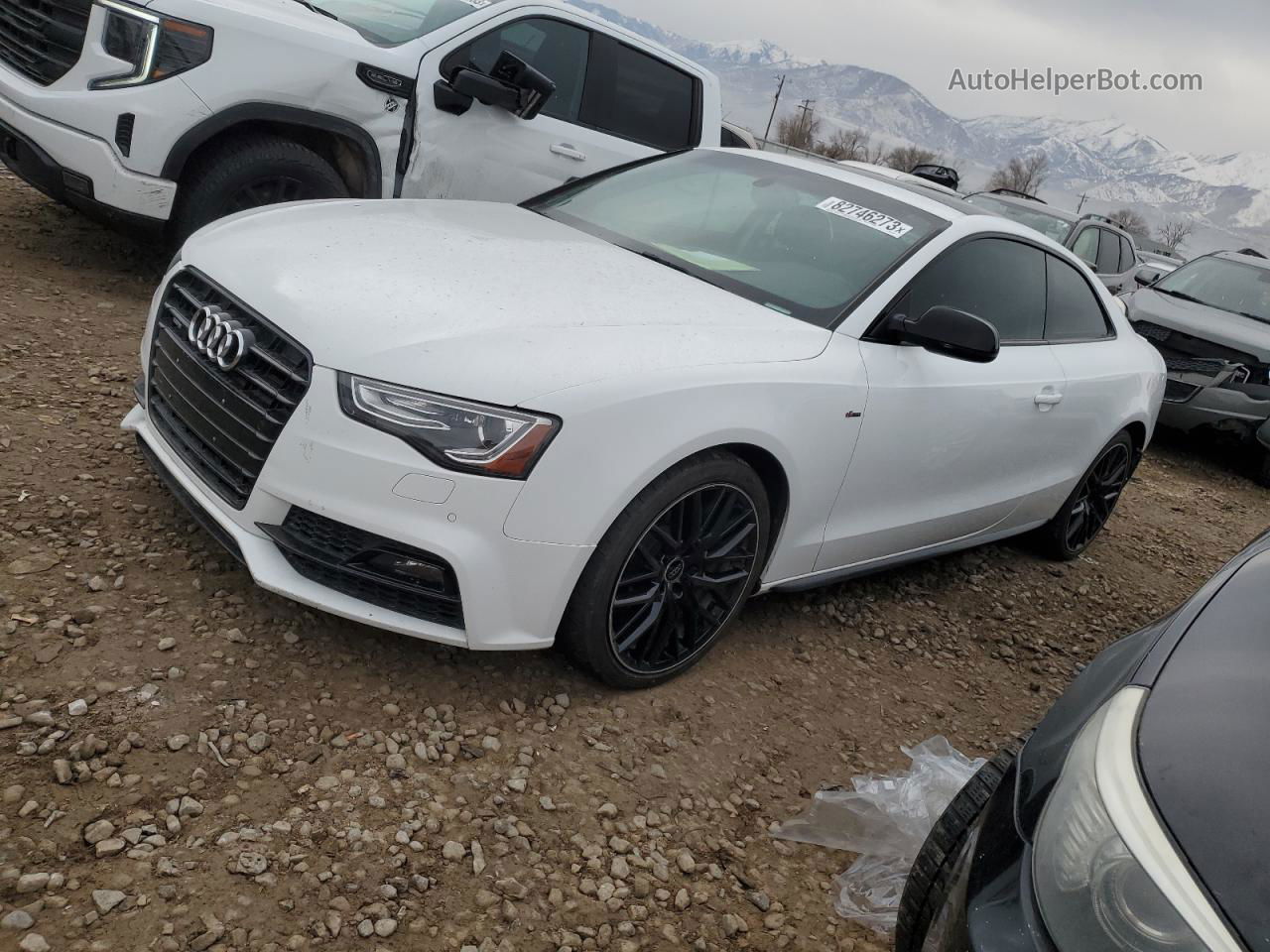 2017 Audi A5 Sport White vin: WAUD2AFR9HA001707