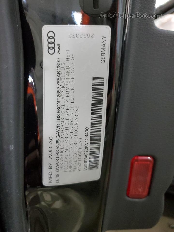 2019 Audi A6 Premium Black vin: WAUD8AF22KN128400