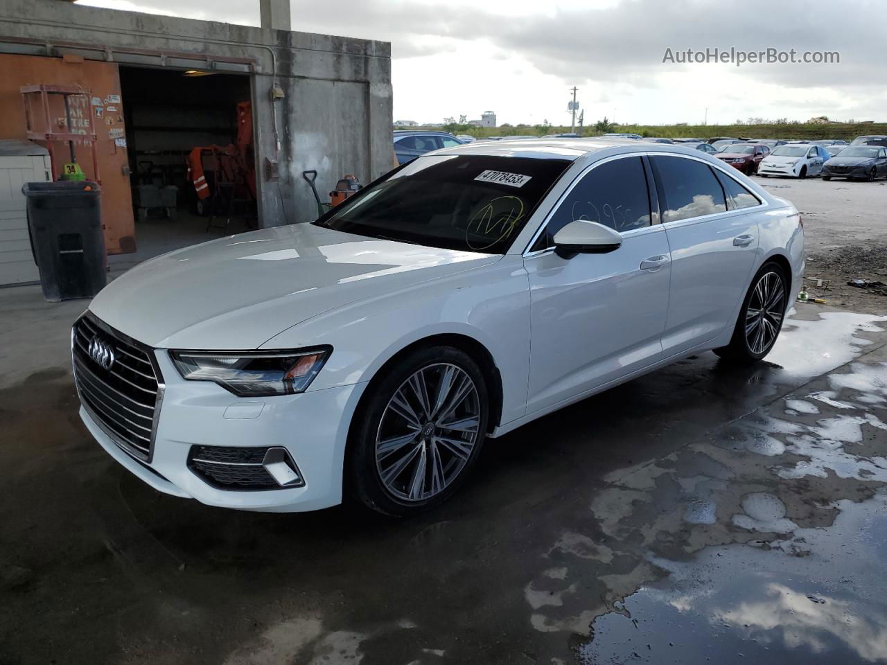 2019 Audi A6 Premium White vin: WAUD8AF26KN127878