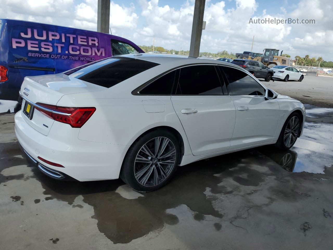 2019 Audi A6 Premium White vin: WAUD8AF26KN127878