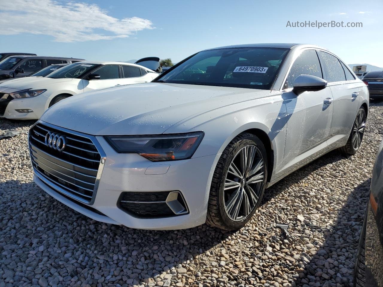 2019 Audi A6 Premium White vin: WAUD8AF27KN123094