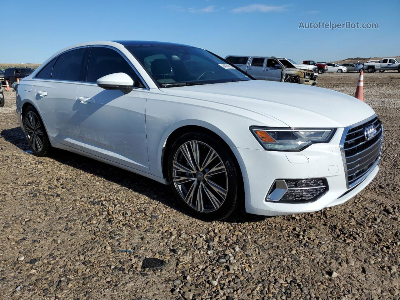 2019 Audi A6 Premium White vin: WAUD8AF27KN123094