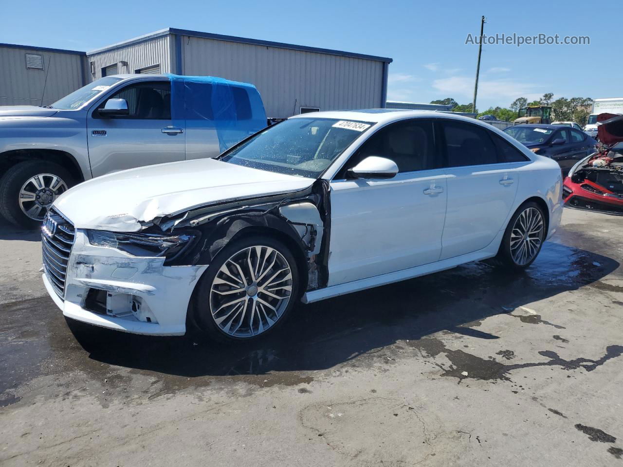 2017 Audi A6 Premium Plus White vin: WAUD8AFC3HN017596