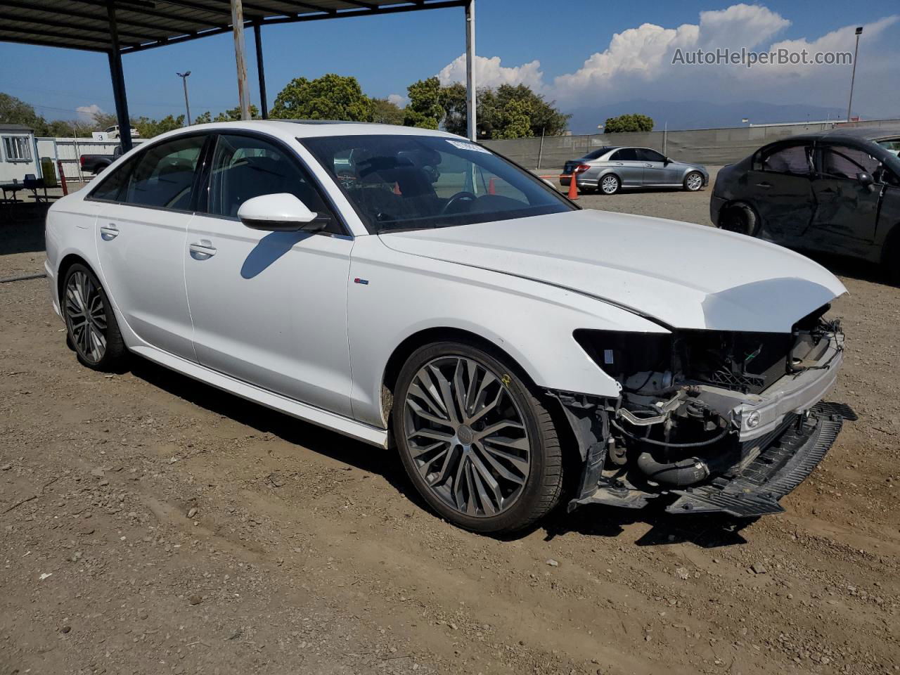 2017 Audi A6 Premium Plus White vin: WAUD8AFCXHN002528