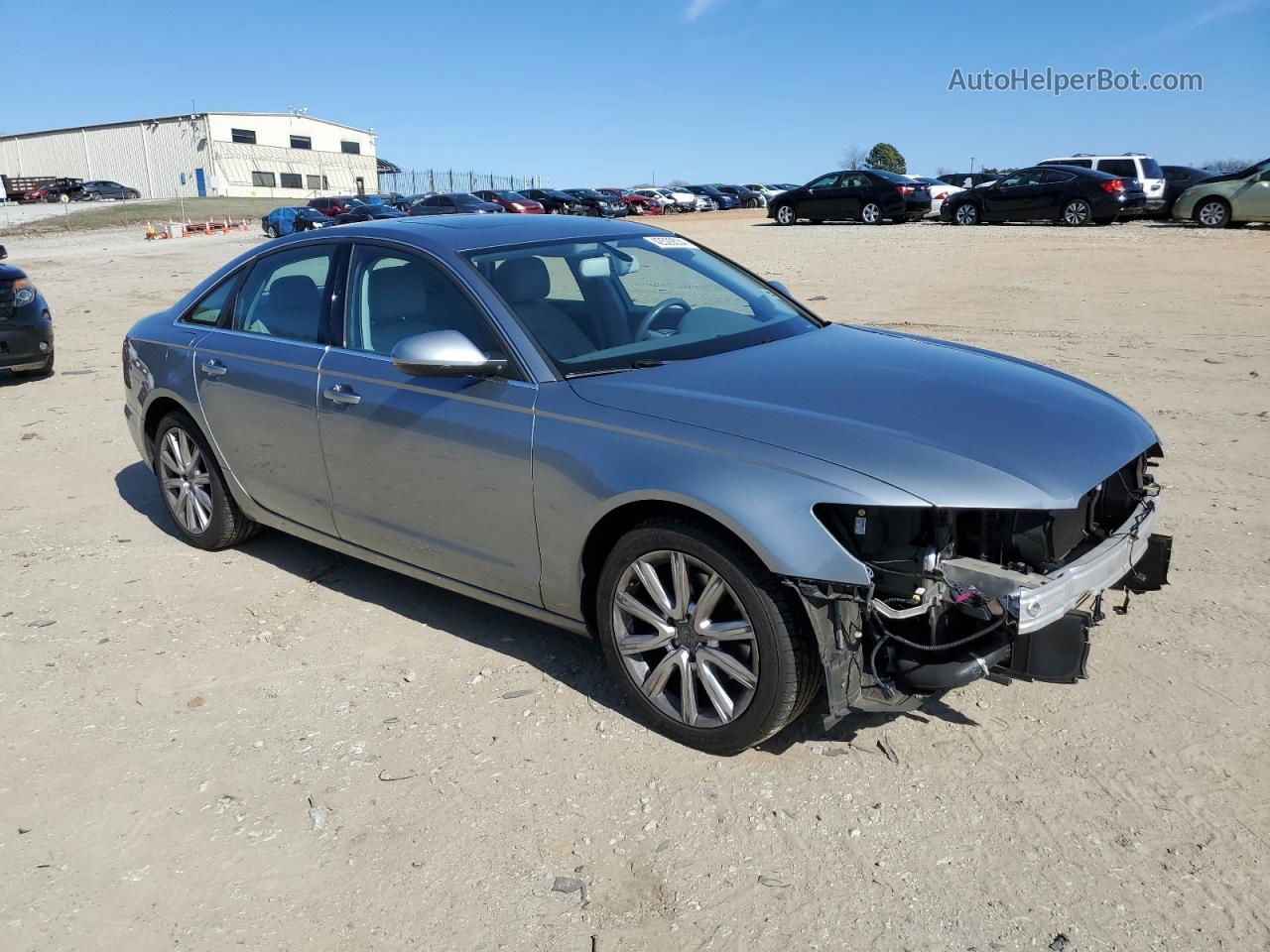 2013 Audi A6 Premium Plus Silver vin: WAUDFAFC2DN010915