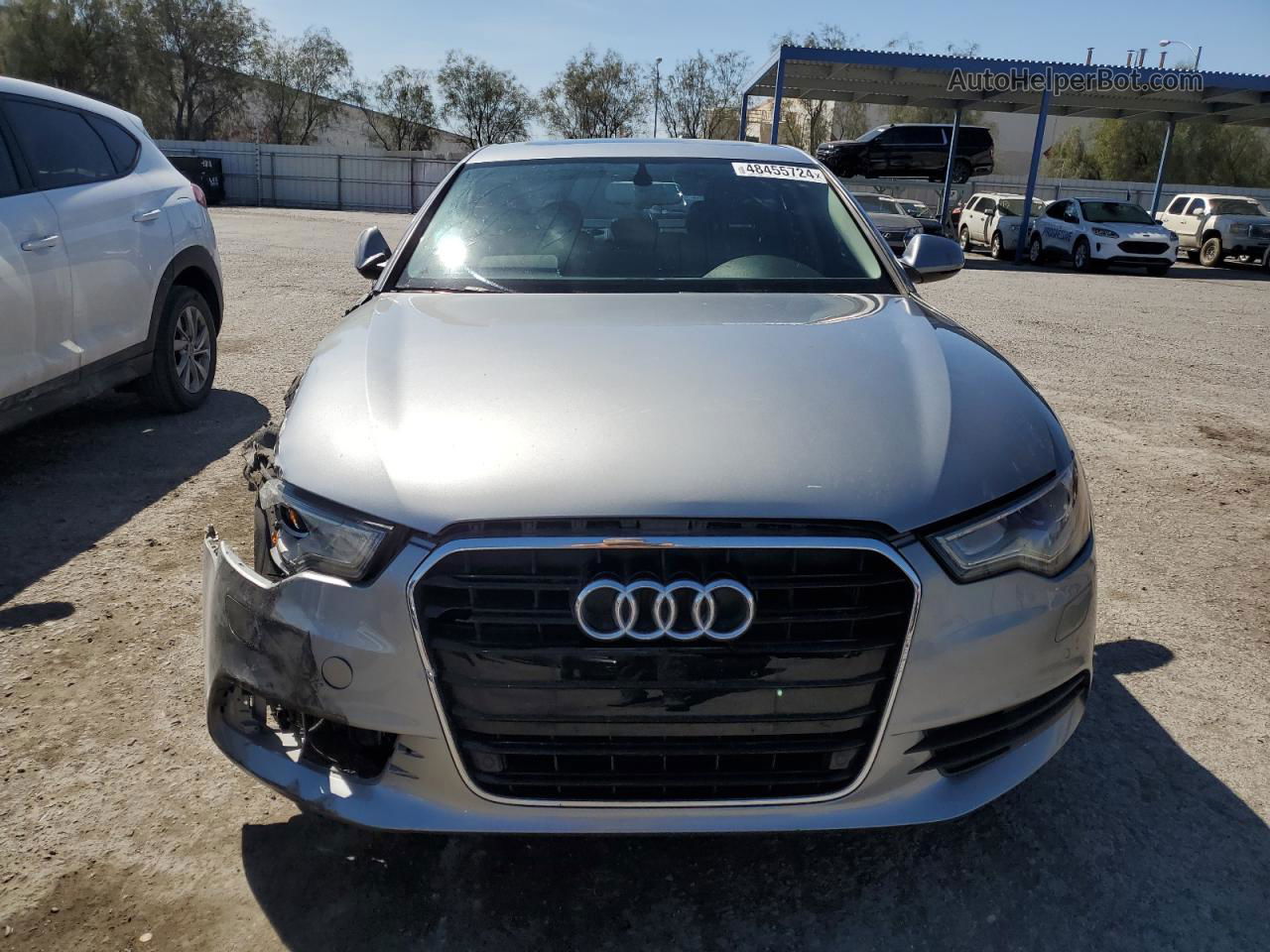 2014 Audi A6 Premium Plus Silver vin: WAUDFAFC2EN091416