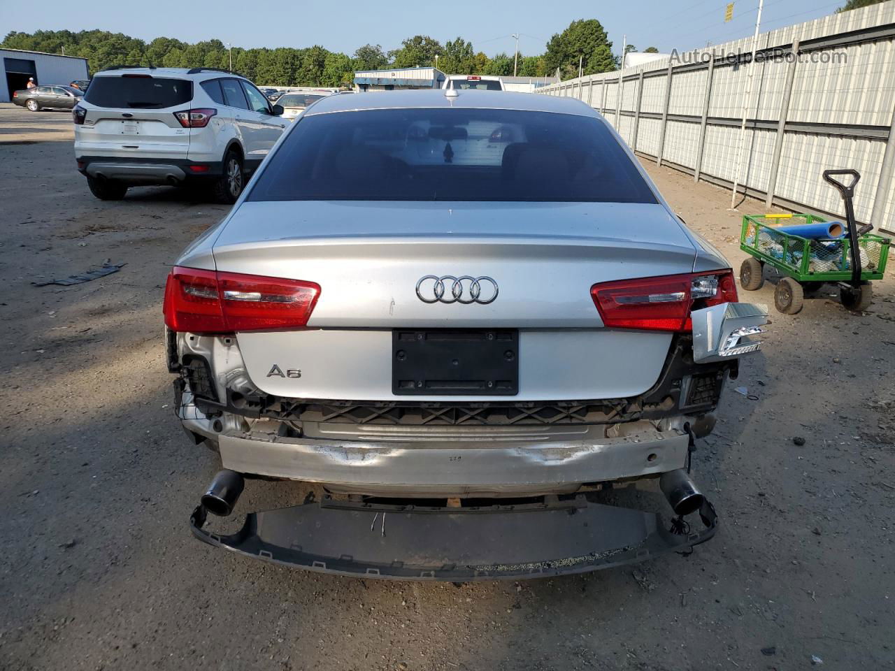 2013 Audi A6 Premium Plus Silver vin: WAUDFAFC3DN009305