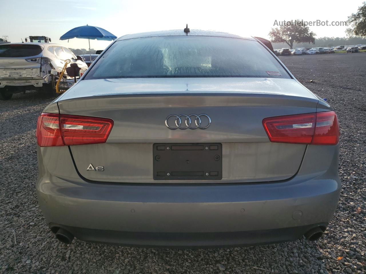 2013 Audi A6 Premium Plus Gray vin: WAUDFAFC3DN010020