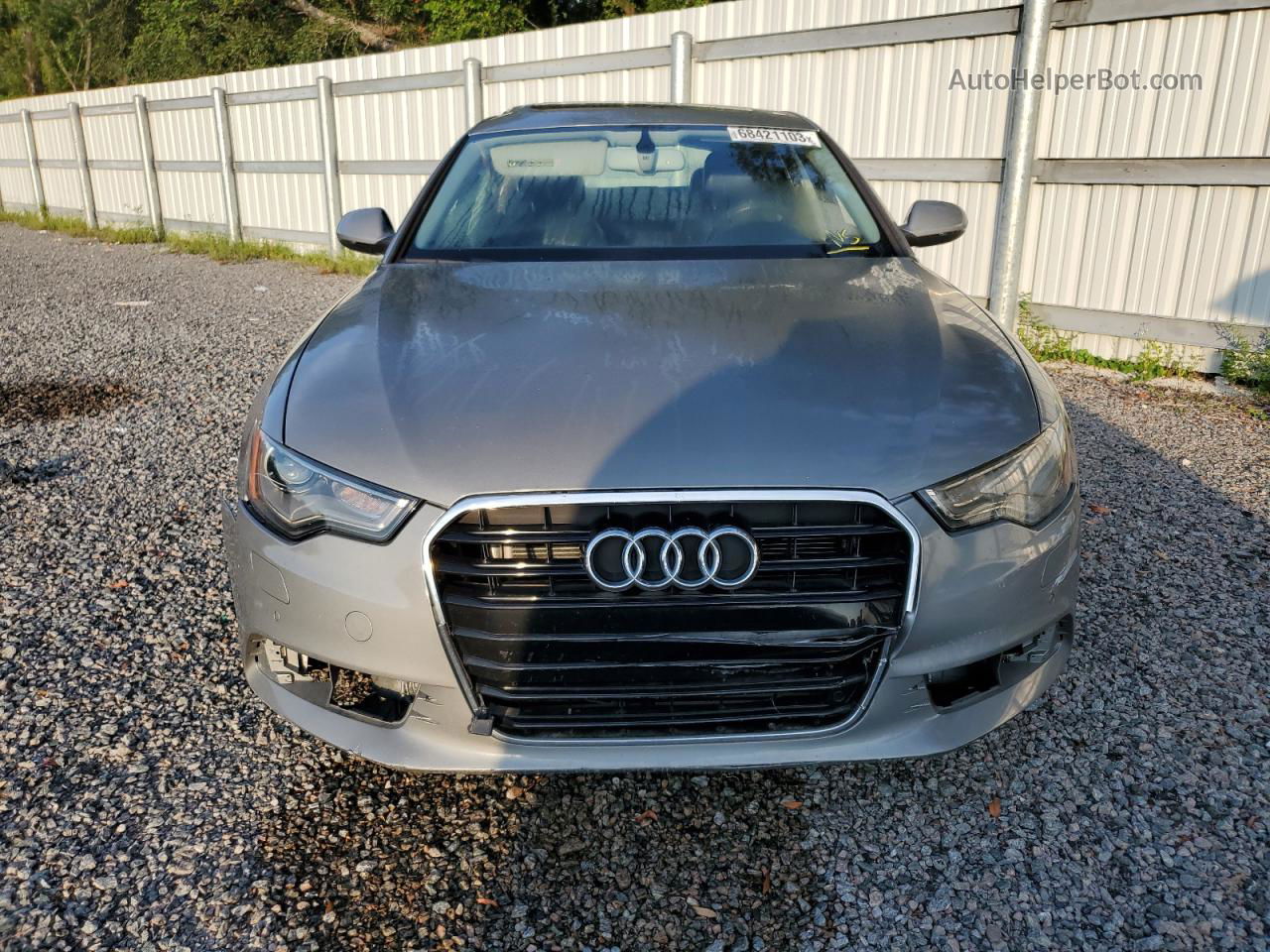 2013 Audi A6 Premium Plus Gray vin: WAUDFAFC3DN010020