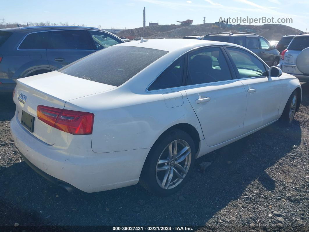 2013 Audi A6 2.0t Premium White vin: WAUDFAFC3DN074445