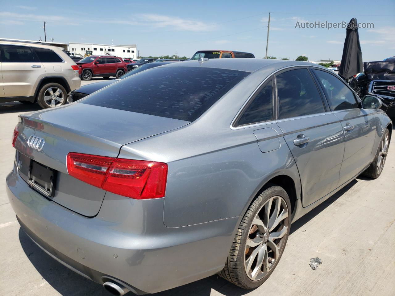 2013 Audi A6 Premium Plus Gray vin: WAUDFAFC4DN070615