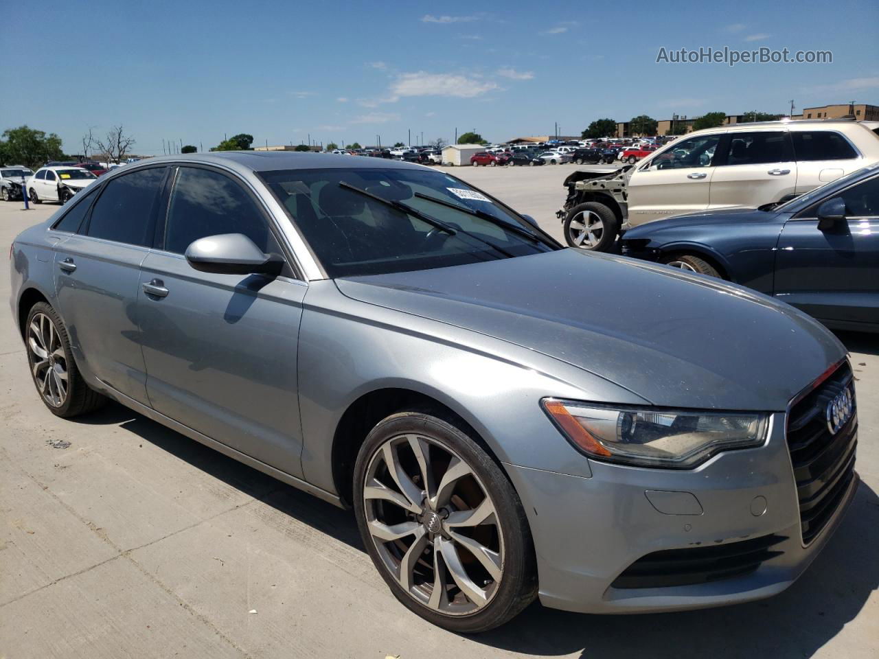 2013 Audi A6 Premium Plus Серый vin: WAUDFAFC4DN070615