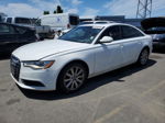 2014 Audi A6 Premium Plus White vin: WAUDFAFC4EN114694