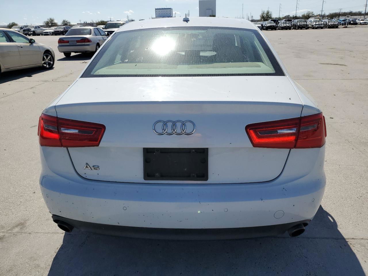 2013 Audi A6 Premium Plus White vin: WAUDFAFC5DN048767