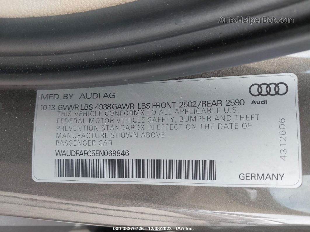 2014 Audi A6 2.0t Premium Серый vin: WAUDFAFC5EN069846