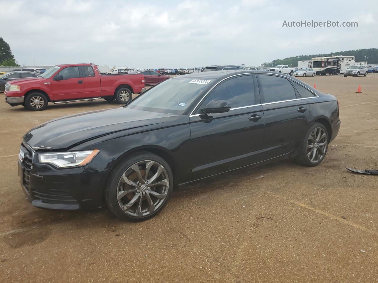 2013 Audi A6 Premium Plus Black vin: WAUDFAFC6DN091644