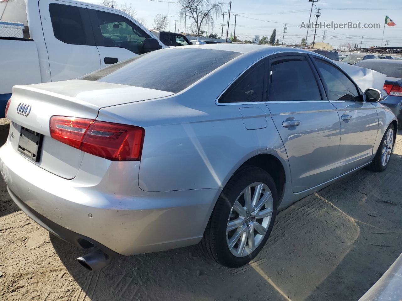 2013 Audi A6 Premium Plus Silver vin: WAUDFAFC7DN013793