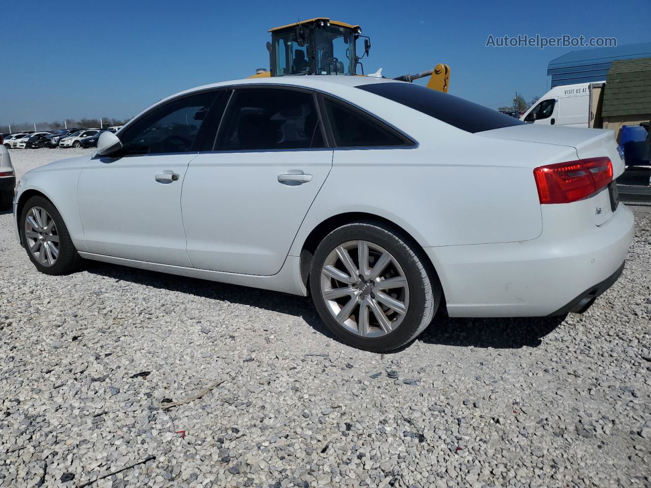 2013 Audi A6 Premium Plus White vin: WAUDFAFC7DN038130