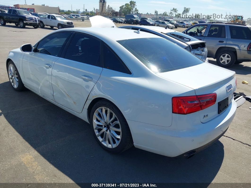 2013 Audi A6 2.0t Premium White vin: WAUDFAFC7DN055476