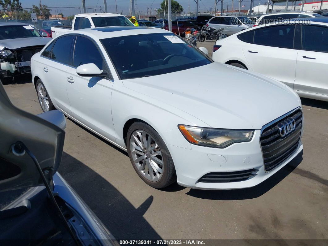 2013 Audi A6 2.0t Premium White vin: WAUDFAFC7DN055476