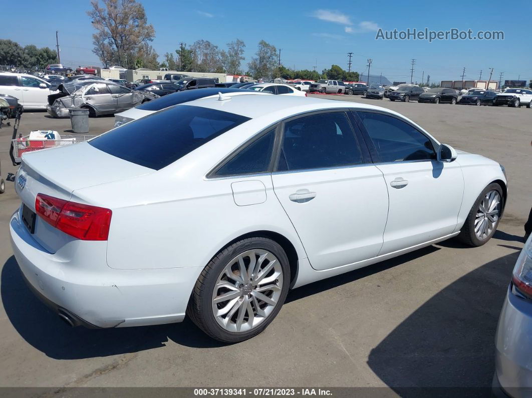 2013 Audi A6 2.0t Premium White vin: WAUDFAFC7DN055476