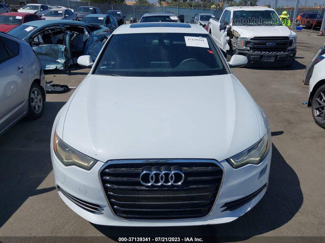 2013 Audi A6 2.0t Premium White vin: WAUDFAFC7DN055476