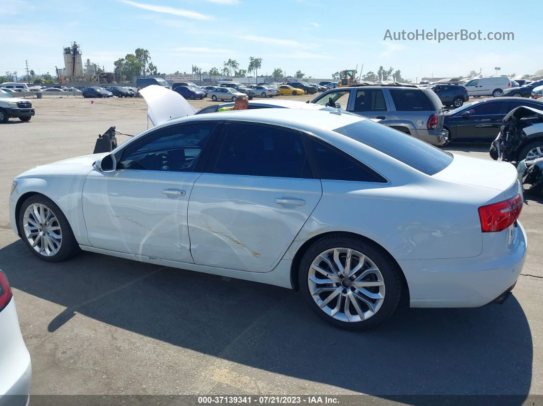 2013 Audi A6 2.0t Premium White vin: WAUDFAFC7DN055476