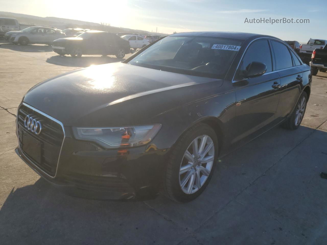 2014 Audi A6 Premium Plus Black vin: WAUDFAFC7EN022544