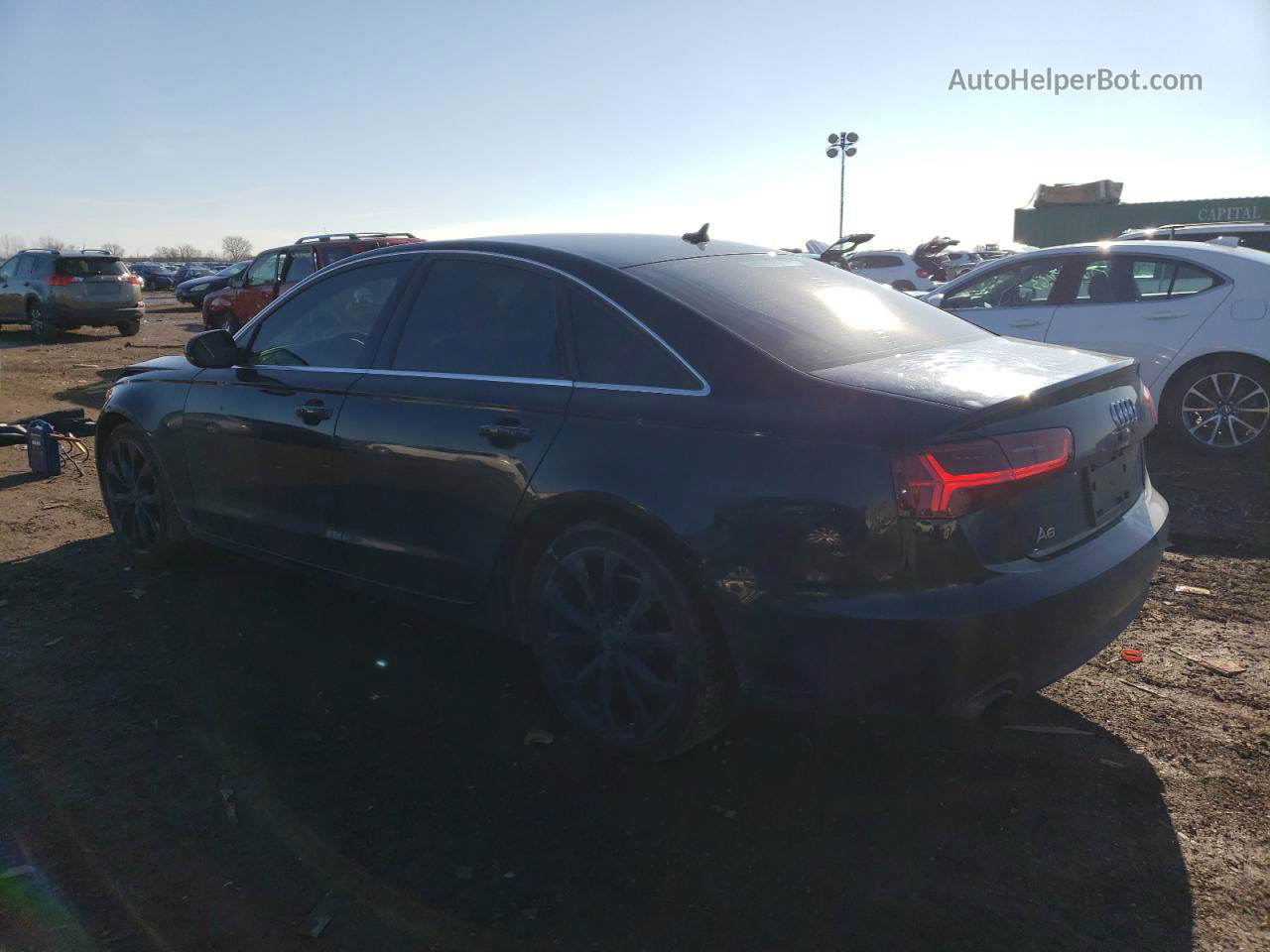 2013 Audi A6 Premium Plus Black vin: WAUDFAFCXDN115704