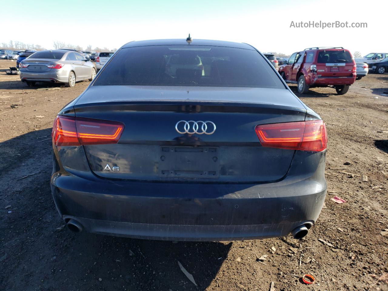 2013 Audi A6 Premium Plus Black vin: WAUDFAFCXDN115704