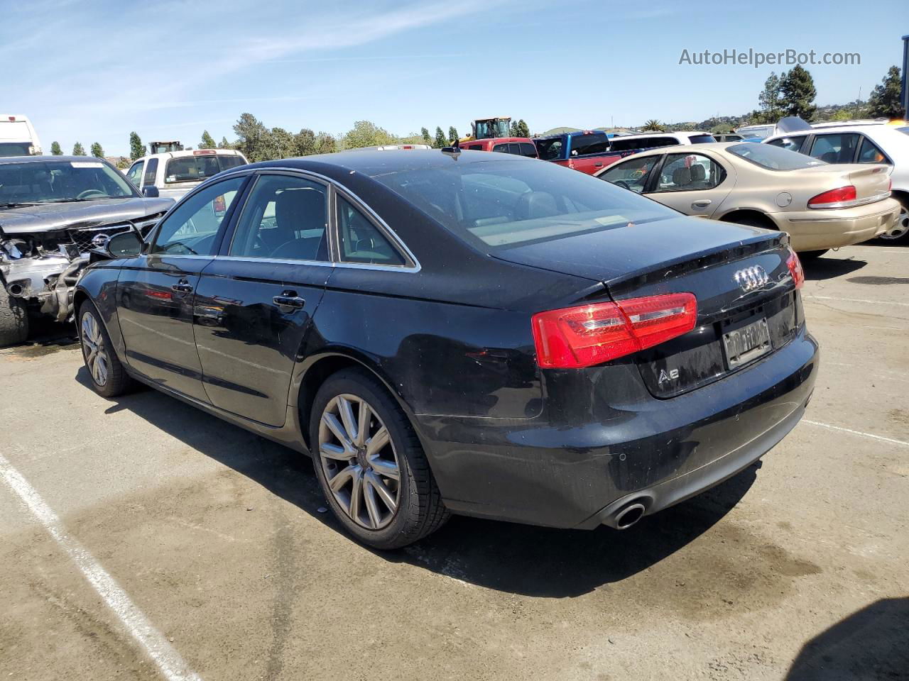 2013 Audi A6 Premium Plus Black vin: WAUDFAFCXDN130221