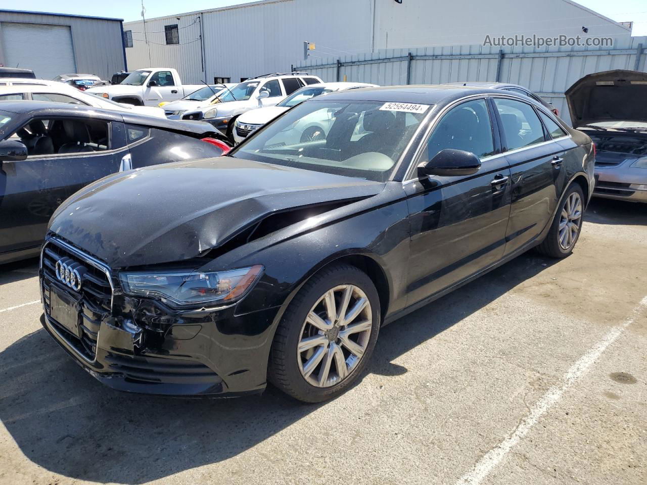 2013 Audi A6 Premium Plus Black vin: WAUDFAFCXDN130221