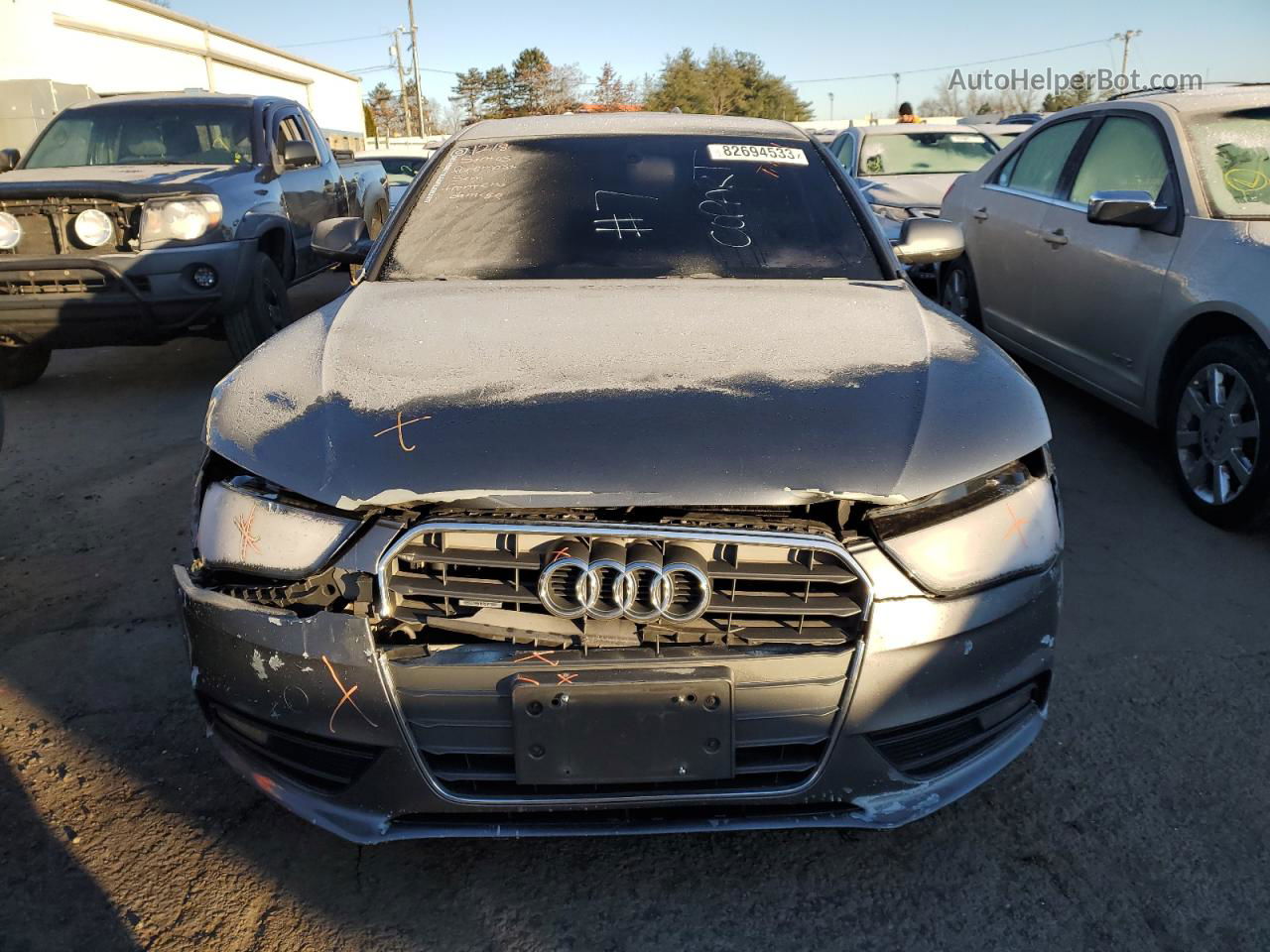 2013 Audi A4 Premium Gray vin: WAUDFAFL3DN038688