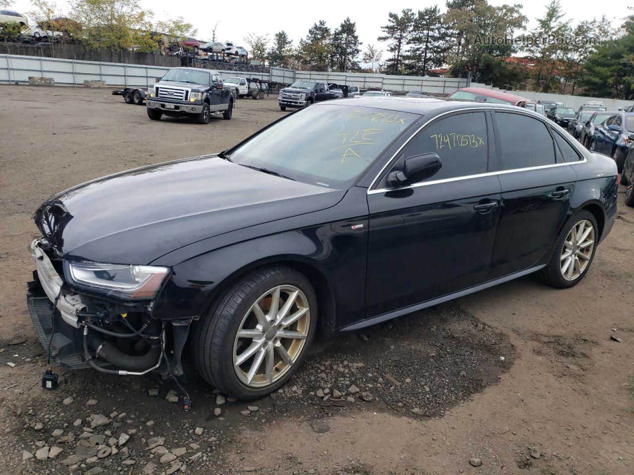 2016 Audi A4 Premium S-line Black vin: WAUDFAFL4GN007633