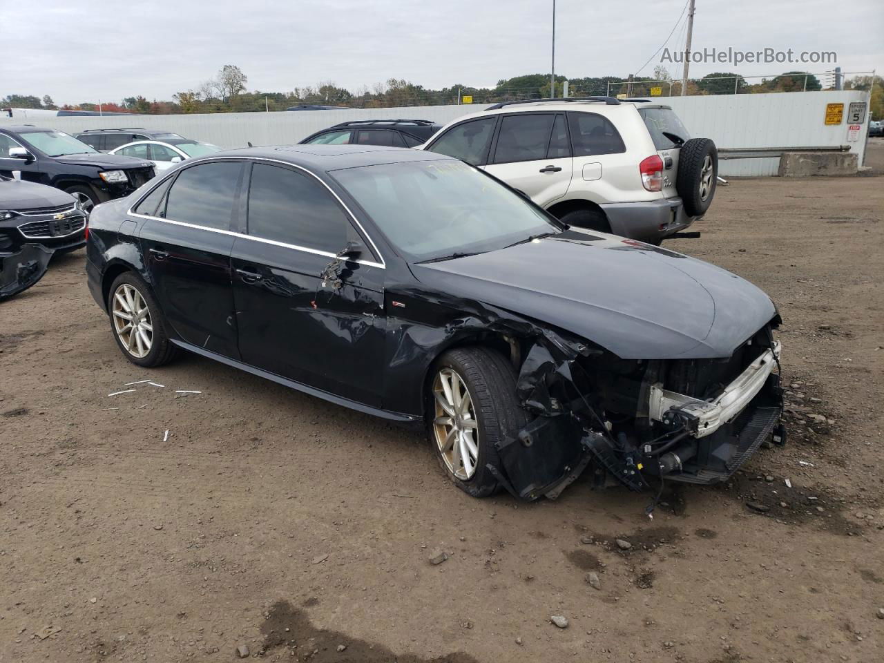 2016 Audi A4 Premium S-line Black vin: WAUDFAFL4GN007633