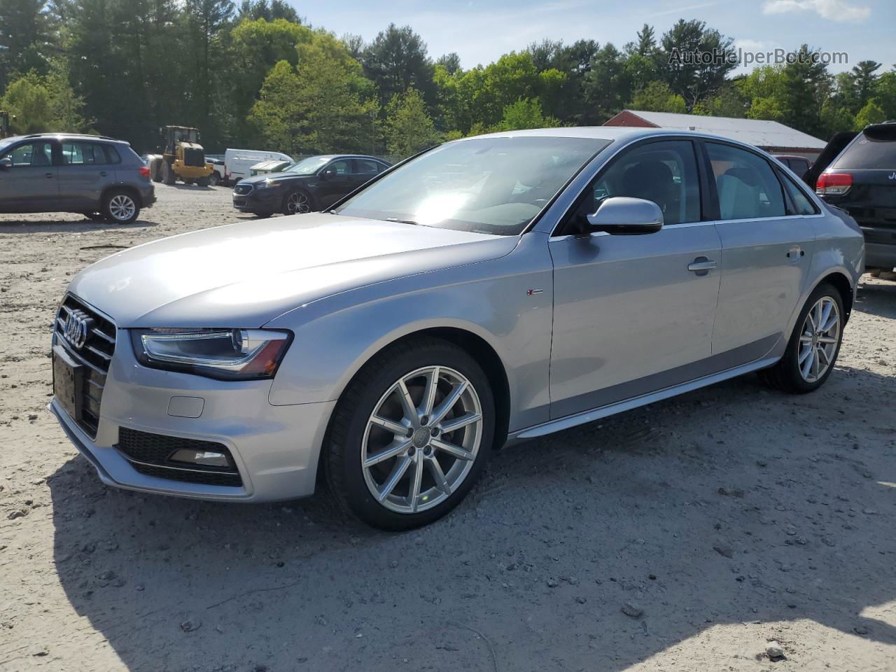 2016 Audi A4 Premium S-line Серебряный vin: WAUDFAFL9GN009216