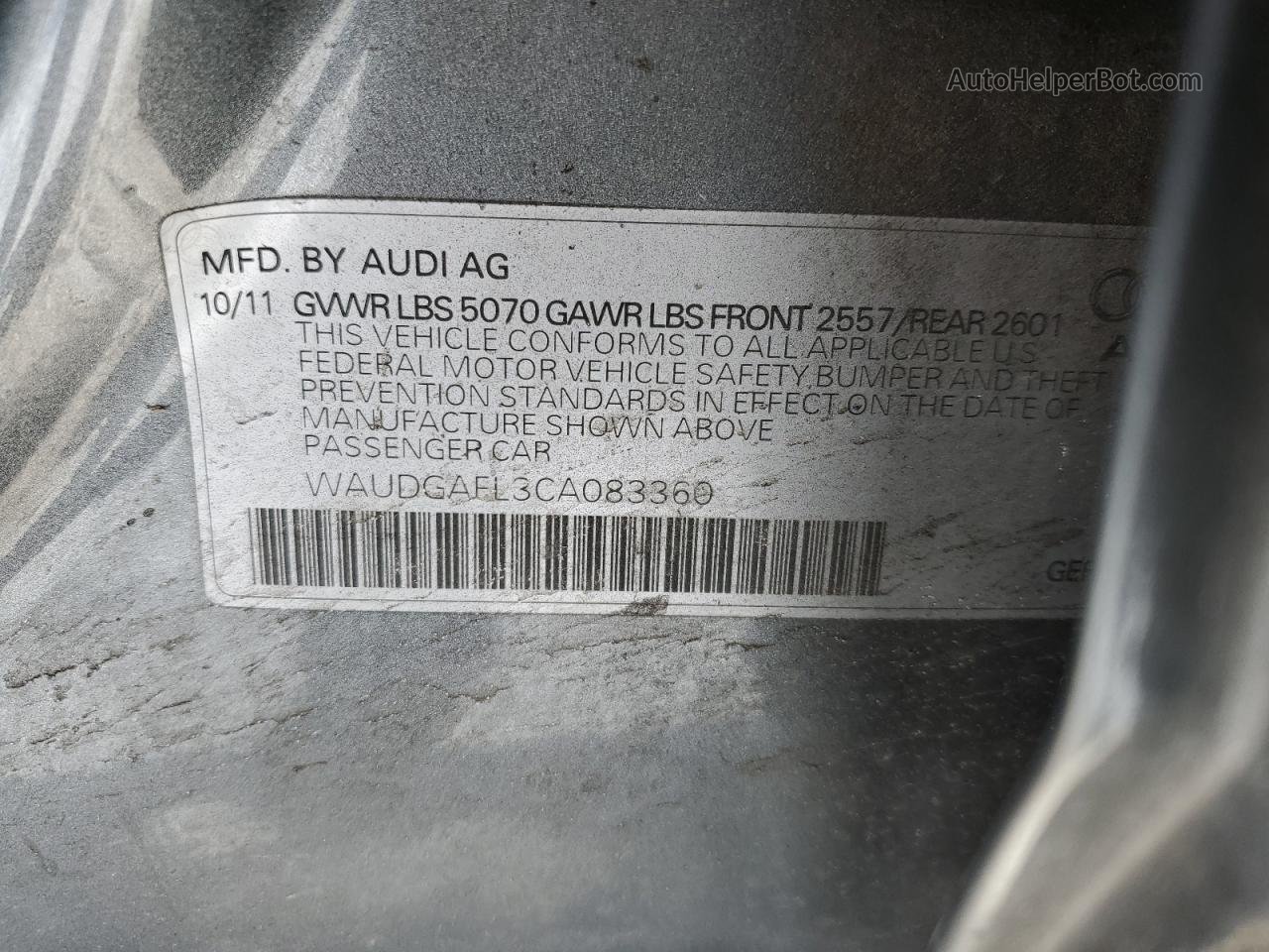 2012 Audi S4 Premium Plus Gray vin: WAUDGAFL3CA083360