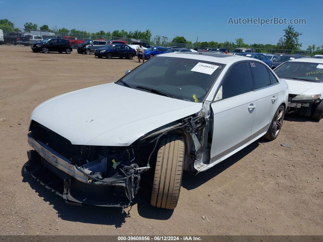 2012 Audi S4 3.0 Premium Plus White vin: WAUDGAFL5CA103544