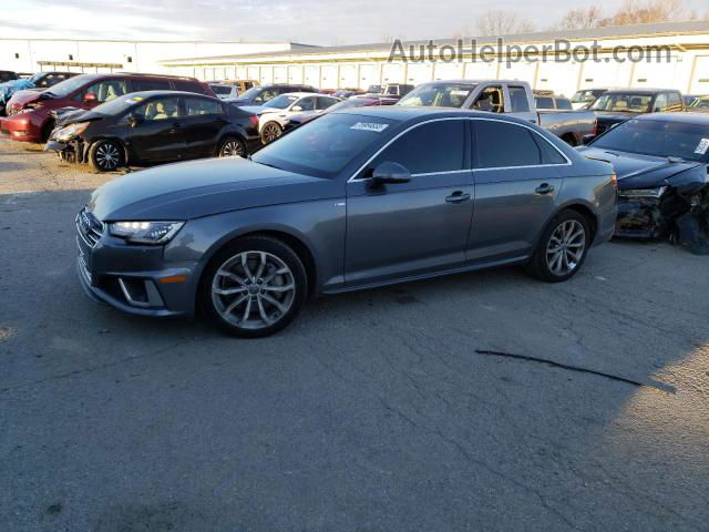 2019 Audi A4 Premium Gray vin: WAUDNAF40KA115646