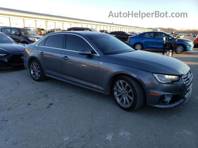 2019 Audi A4 Premium Gray vin: WAUDNAF40KA115646