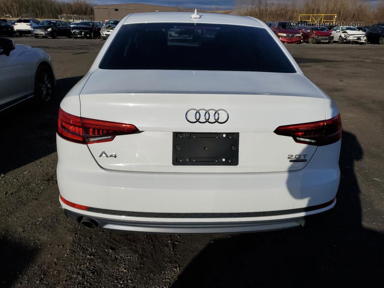 2017 Audi A4 Premium White vin: WAUDNAF41HN051117